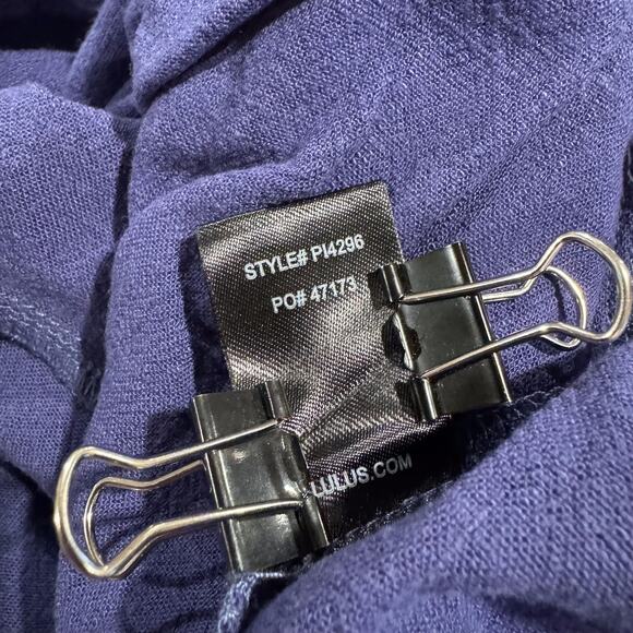 NWT Lulus Jumpsuit Lanah Y2K Boho Coastal Minimalist Strapless Linen Size Medium - Picture 6 of 8